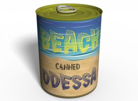 Canned Beach Odessa - Консервированный Пляж Одессы - Оригинальный Морской Сувенир