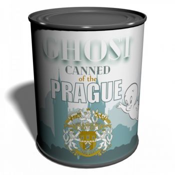 Canned Ghost of the Prague Unique gift from Praha Specter Czech Republic Phantom Ghostbusters Prank gift Wraith Silly gift Spirit Soul Can