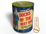 Canned Gifts - Best Dad Socks Gag Gifts for Dad - 1 Pair Quality Black Warm Man Cotton Socks - Fun Father's Day Gift Idea - Funny Quirky Useful Gifts and Present for Dad for Christmas and Birthday 
